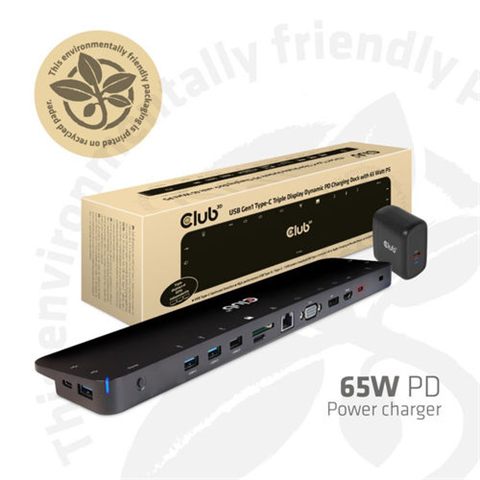 DOCKING CLUB 3D 15EN1 USB-C 65W NEGRO