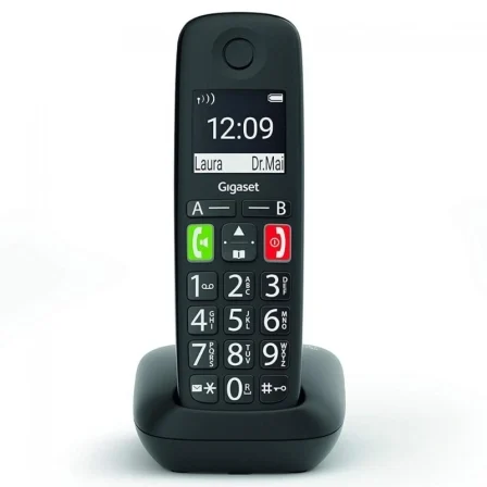 Teléfono Inalámbrico Gigaset E290/ Negro
