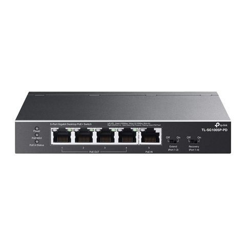 Switch Tp-Link Tl-Sg1005p-Pd 5 Puertos/ Rj-45 1/ 2.5Gbps Poe