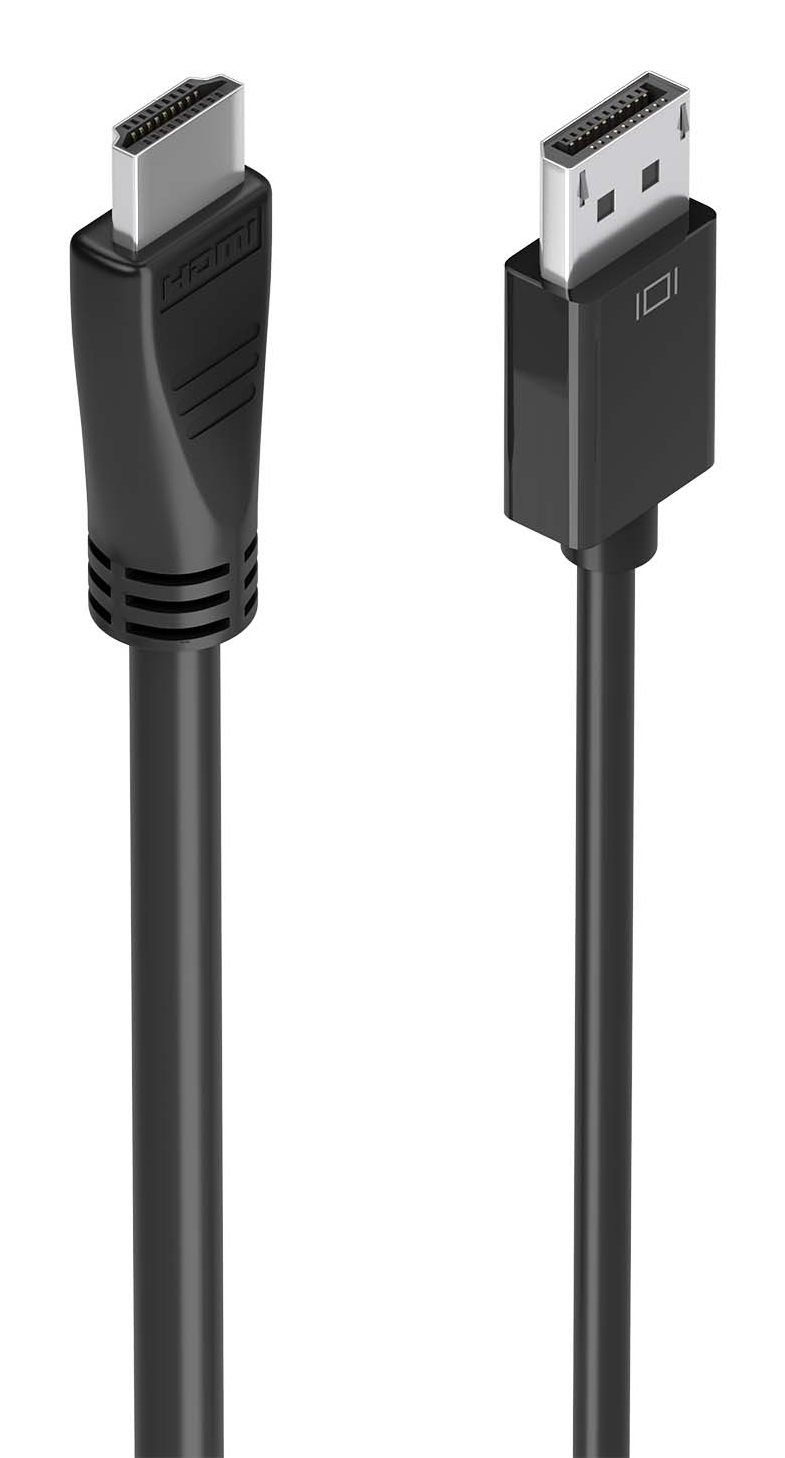Cable Conversor Aisens A125-0896/ DisplayPort Macho - HDMI 4K Macho/ 5M/ Negro