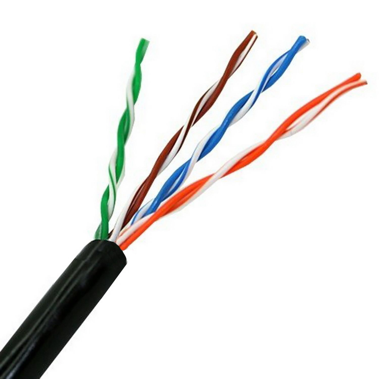 Bobina De Cable Rj45 Para Exteriores Utp Aisens A133-0212 Cat.5E/ 100M/ Impermeable/ Negro