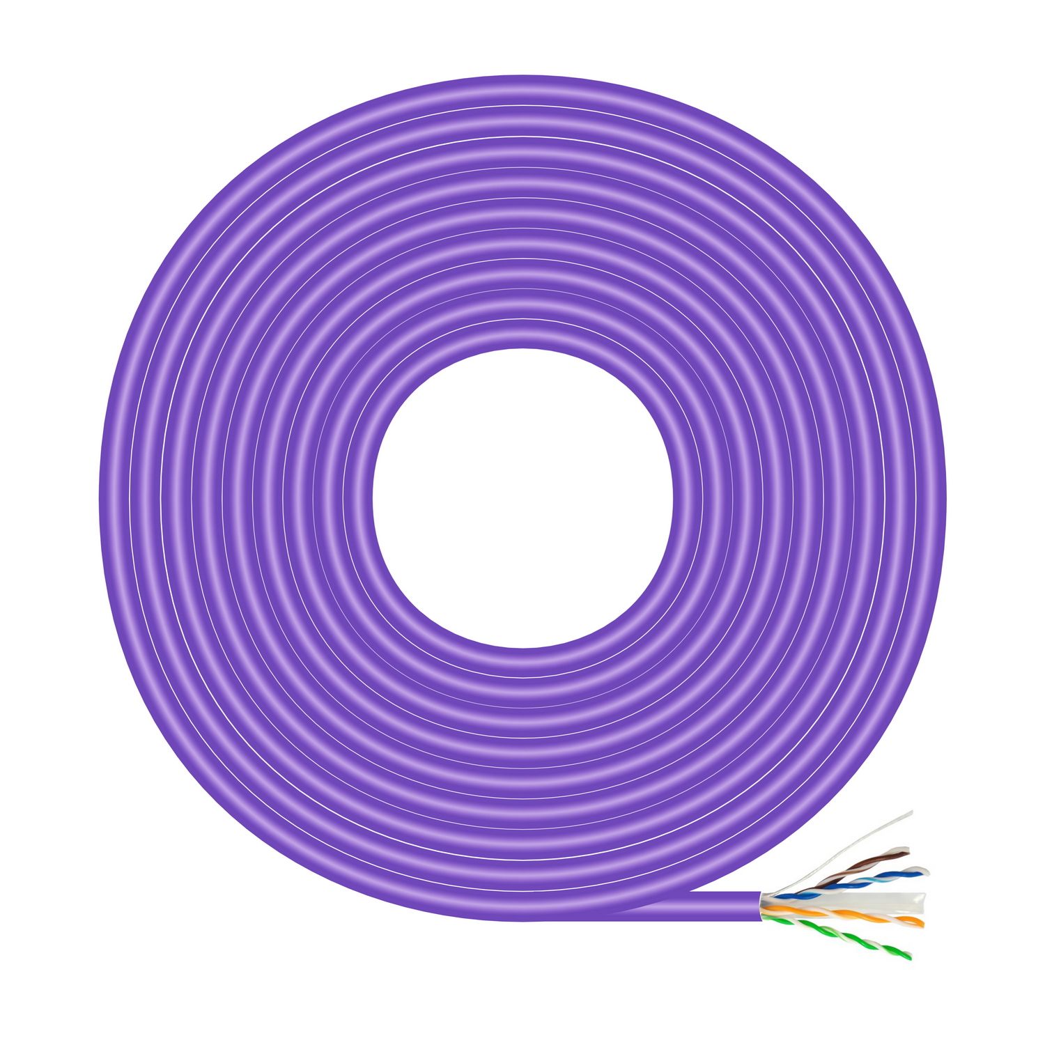 Bobina De Cable Rj45 Awg23 Utp Aisens A135-0747 Cat.6/ Lszh/ 100M/ Violeta