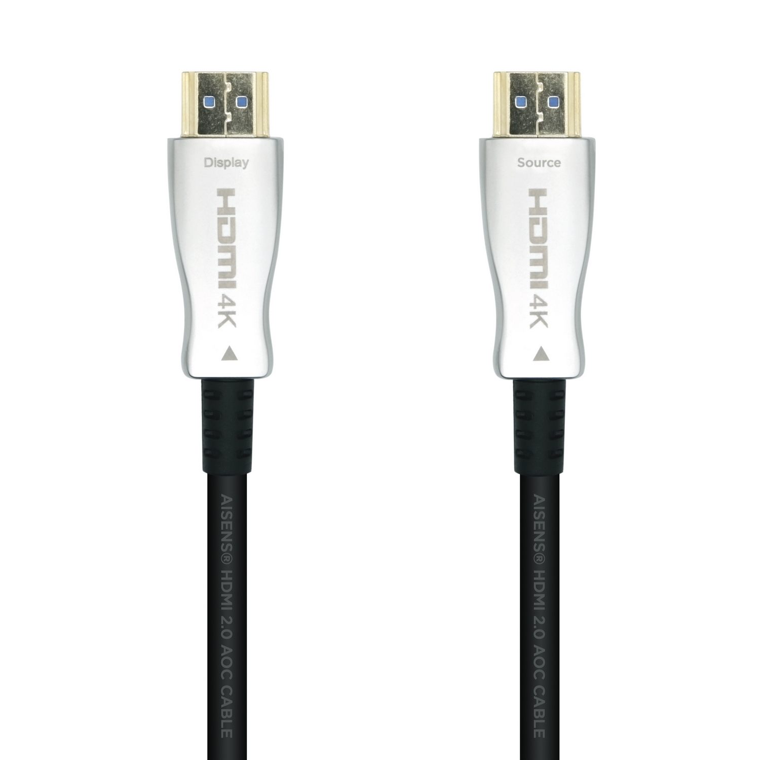 Cable HDMI 2.0 Aoc 4K Aisens A148-0378/ HDMI Macho - HDMI Macho/ 20M/ Negro