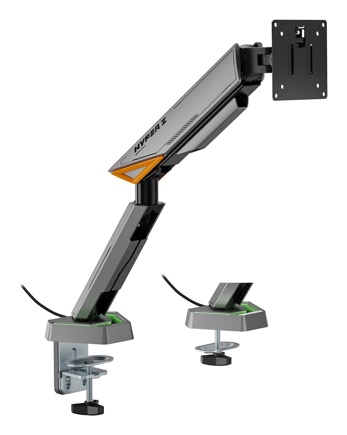 Soporte De Mesa Gaming Para Monitor Aisens Dt49tsrrgb-347/ Giratorio/ Inclinable/ Hasta 16Kg/ Con Iluminación Rgb