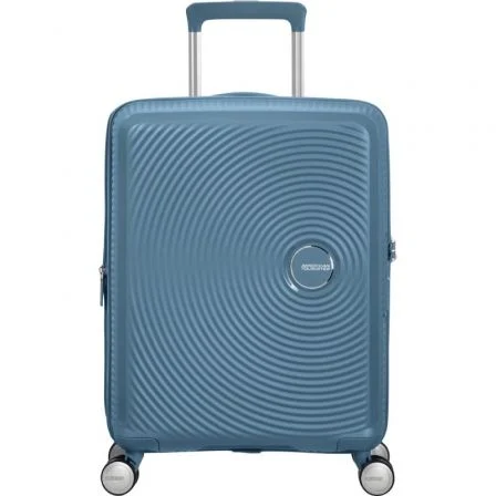 Maleta De Cabina American Tourister Soundbox Spinner 55Cm/ 55X40x20cm/ 4 Ruedas/ Azul Piedra