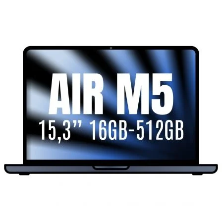 Apple Macbook Air 15,3"/ M5 10-Core CPU/ 16 GB/ 512 GB SSD/ 10-Core GPU/ Medianoche