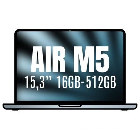 Apple Macbook Air 15,3"/ M5 10-Core CPU/ 16 GB/ 512 GB SSD/ 10-Core GPU/ Azul