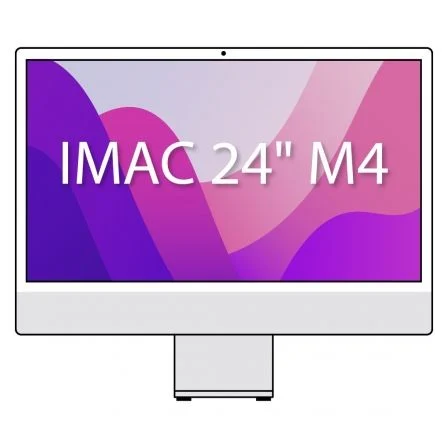 Apple iMac 24" Retina 4,5K / M4 10-Core CPU/ 16 GB/ 512 GB SSD/ 10-Core GPU/ Plata