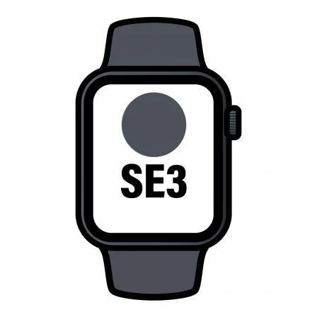 Apple Watch Se3/ Gps/ Cellular/ 40Mm/ Caja De Aluminio Medianoche/ Correa Deportiva Medianoche M/L