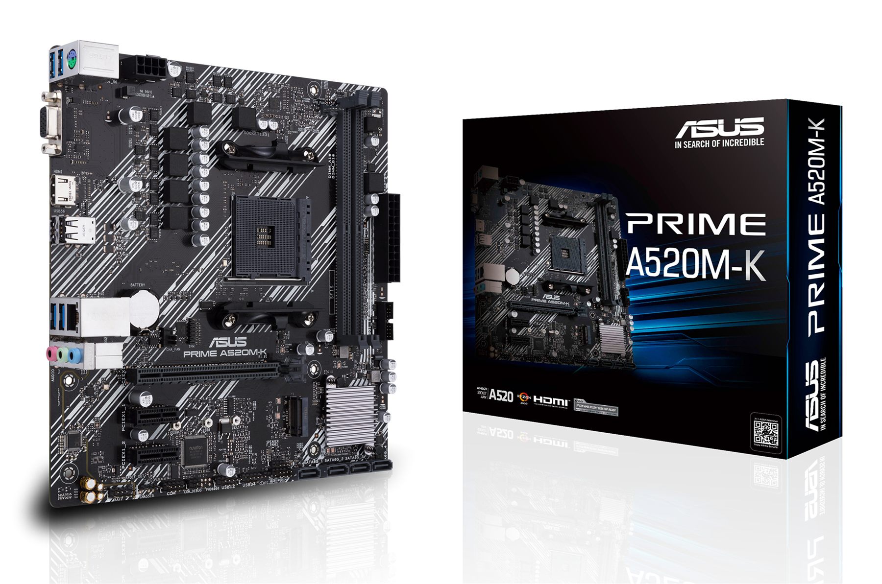 Placa Base Asus Prime A520m-K Socket Am4/ DDR4/ PCIe 3.0/ Micro Atx