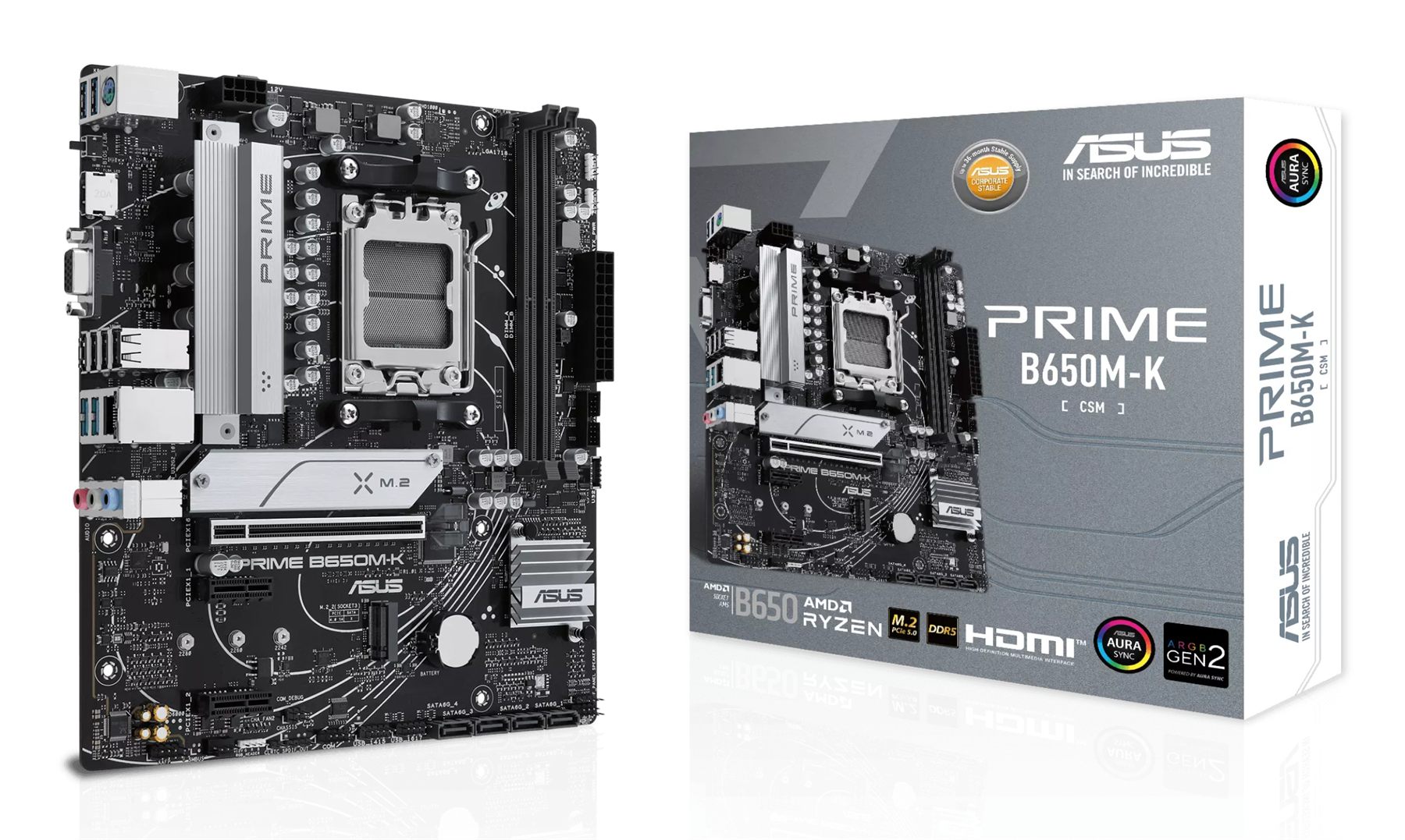 Placa Base Asus Prime B650m-K/ Socket Am5/ DDR5/ PCIe 5.0/ Micro Atx