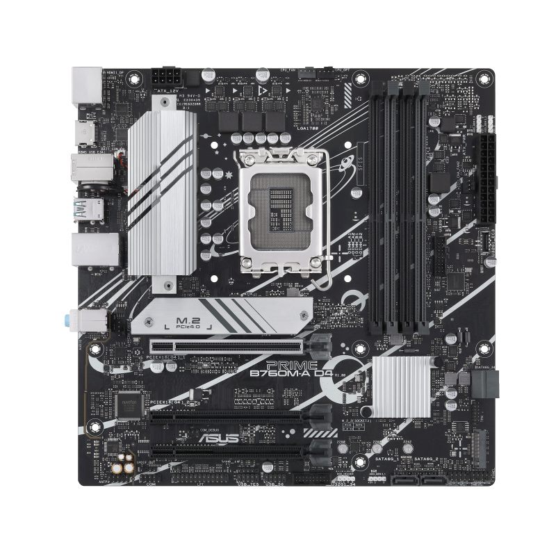 Placa Base Asus Prime B760m-A D4-Csm/ Socket 1700/ DDR4/ PCIe 4.0/ Micro Atx