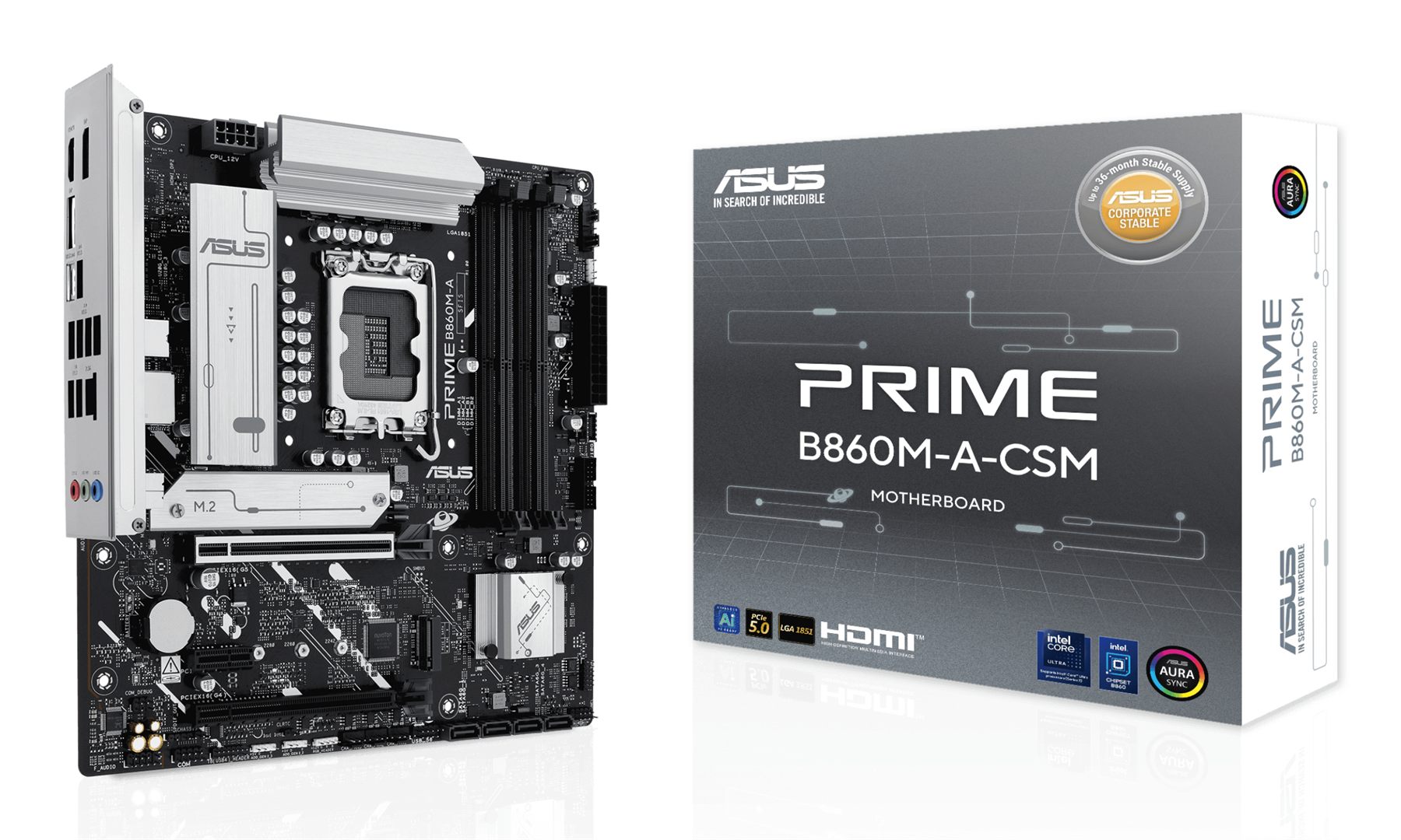 Placa Base Asus Prime B860m-A Csm Socket 1851/ DDR5/ PCIe 5.0/ Micro Atx