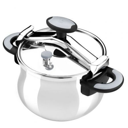 Olla A Presión Bra New Star A185501/ Ø22cm/ 4.5L/ Acero Inoxidable/ Apta Para Inducción