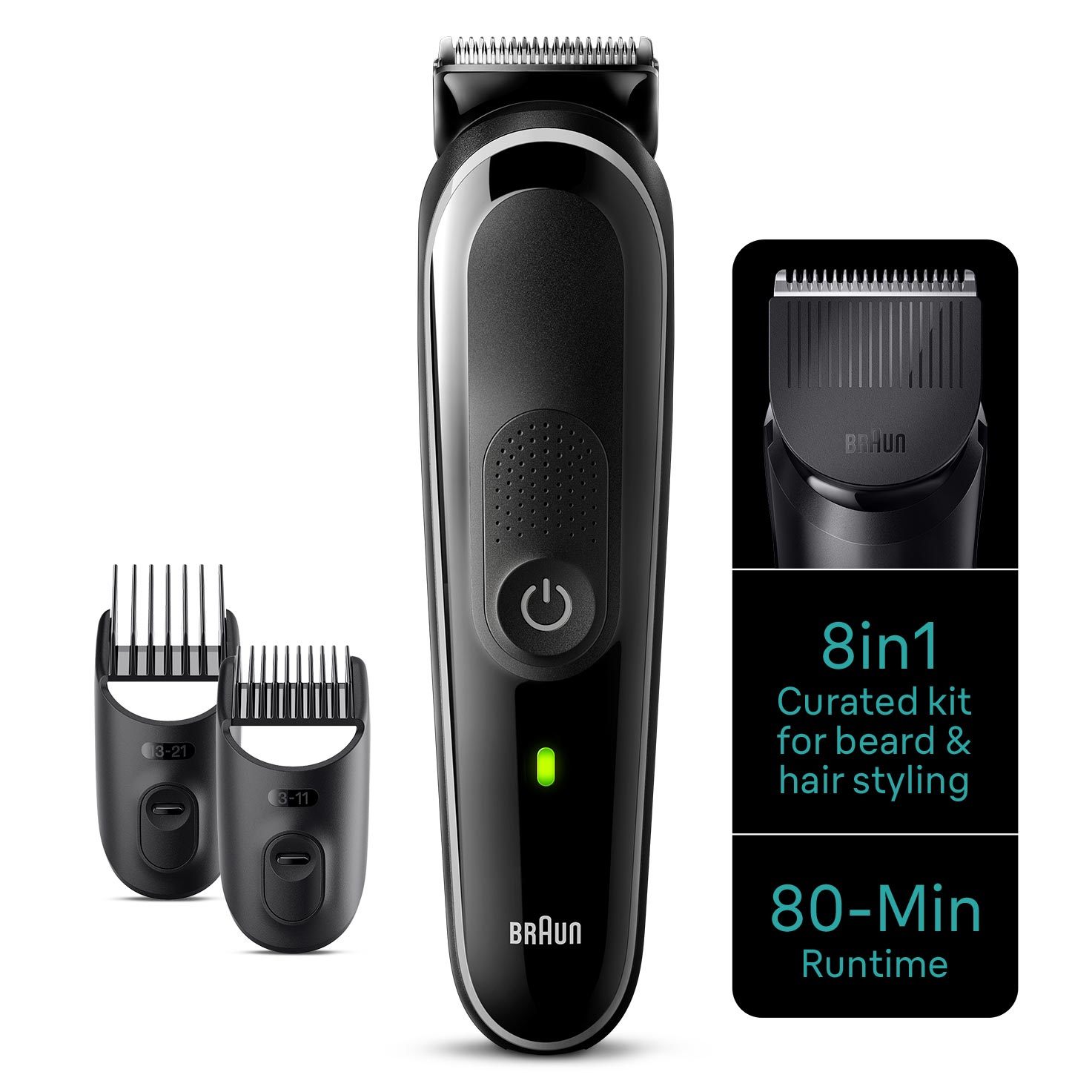 Recortadora Braun All In One Style Kit Series 3 Mgk3440/ Con Batería/ 8 Accesorios