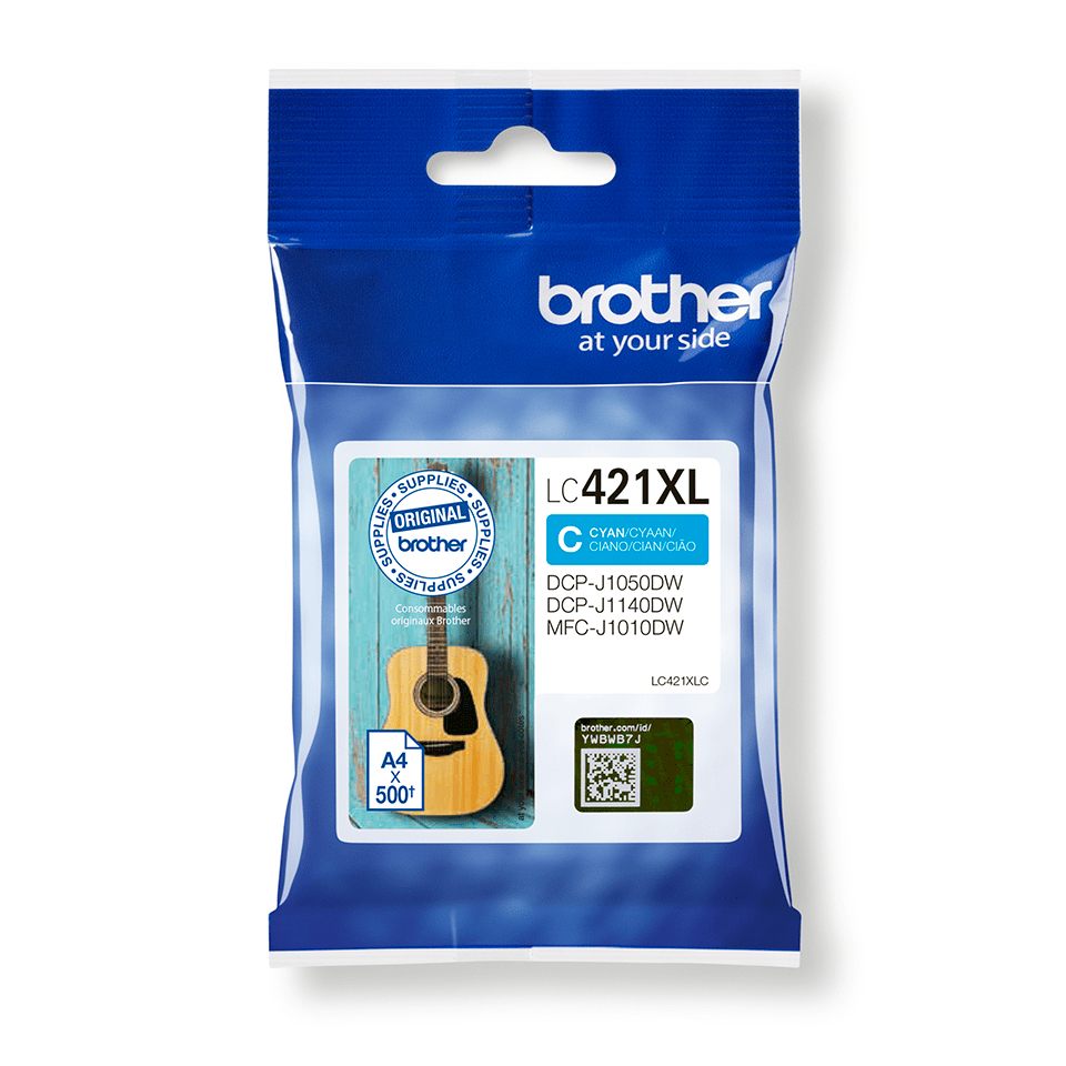 Cartucho De Tinta Original Brother Lc421xl Alta Capacidad/ Cian
