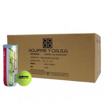 Cajón Bolas Bullpadel Premium Pro/ 24 Packs De 3 Unidades