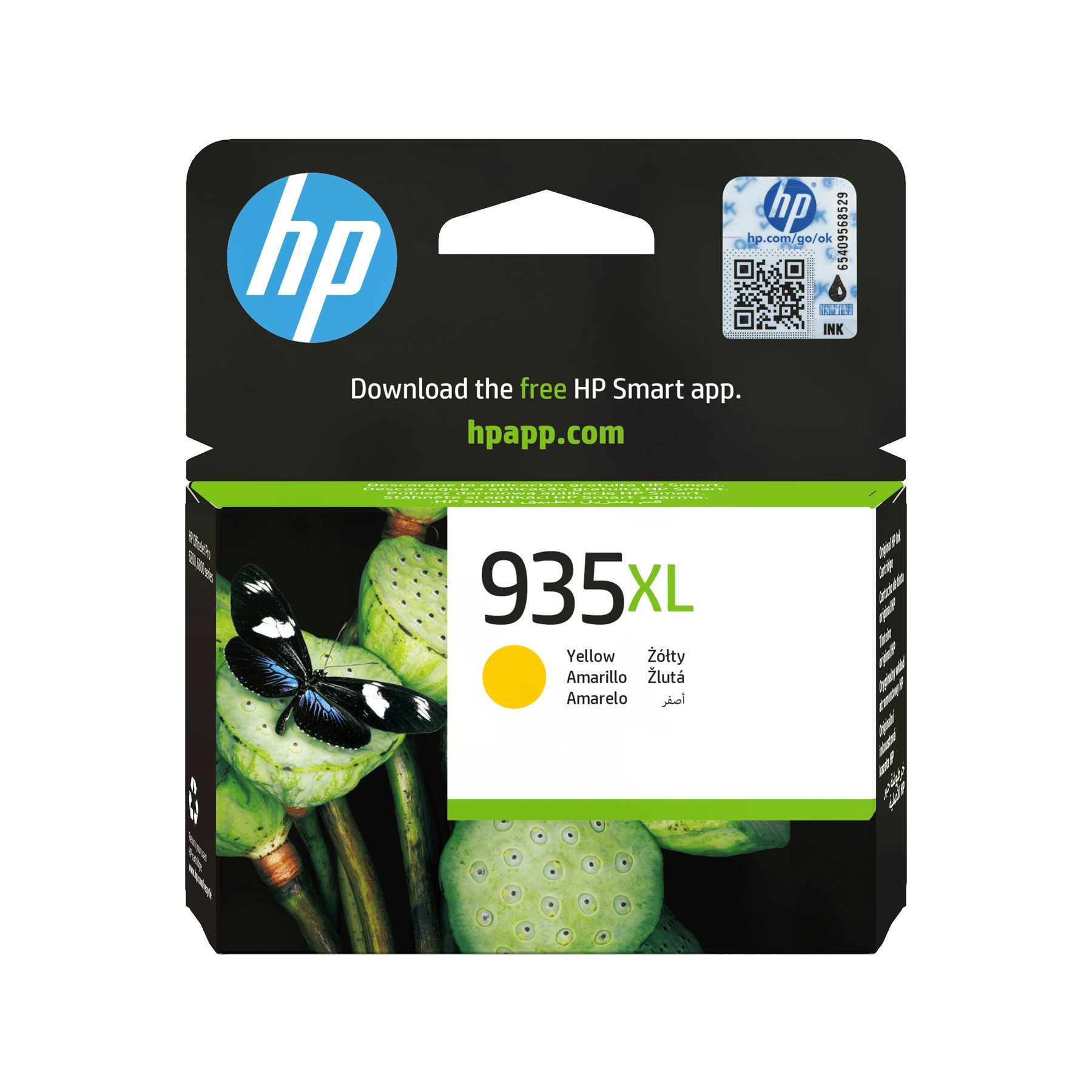 Cartucho De Tinta Original Hp Nº935 Xl Alta Capacidad/ Amarillo