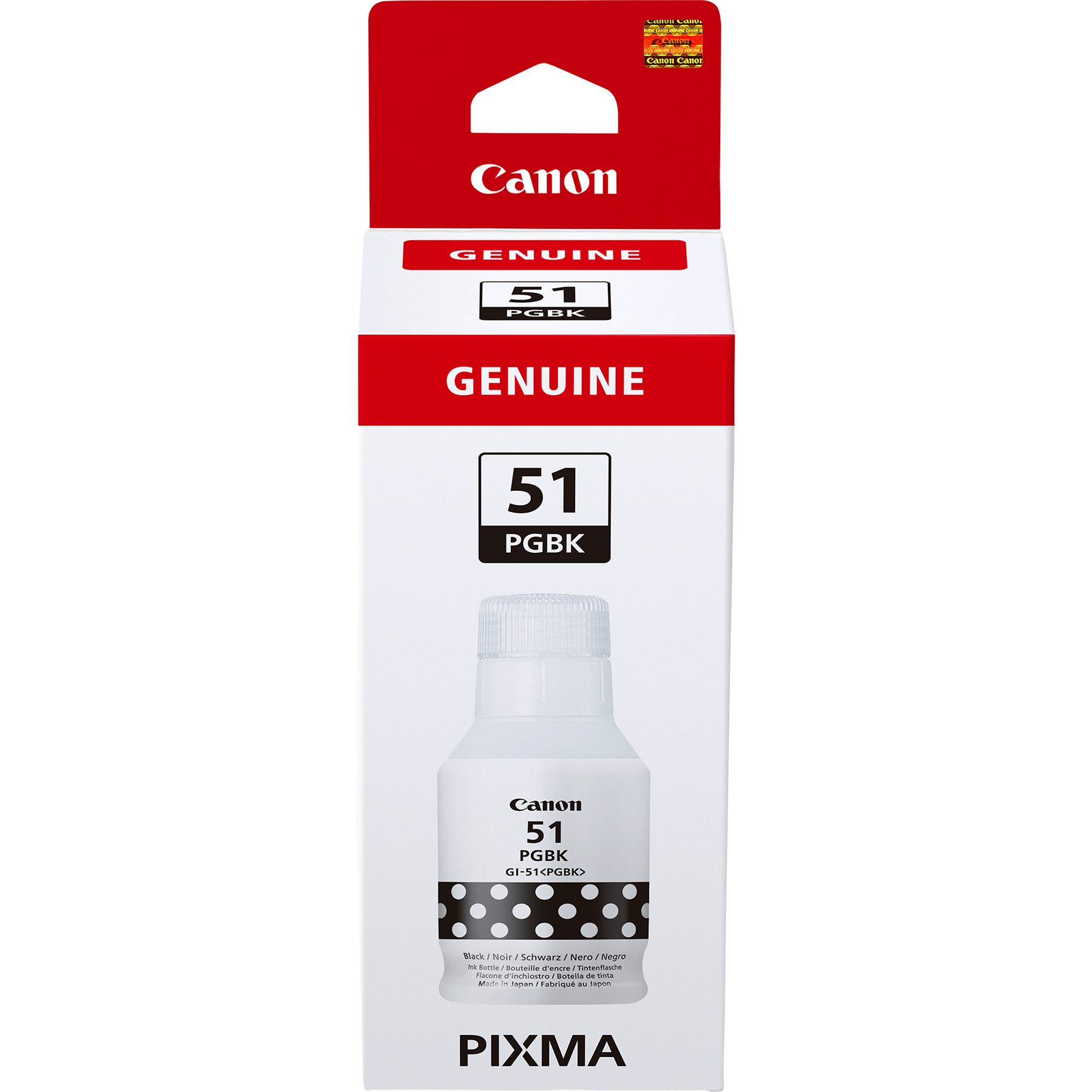 Botella De Tinta Original Canon Gi-51/ Negra
