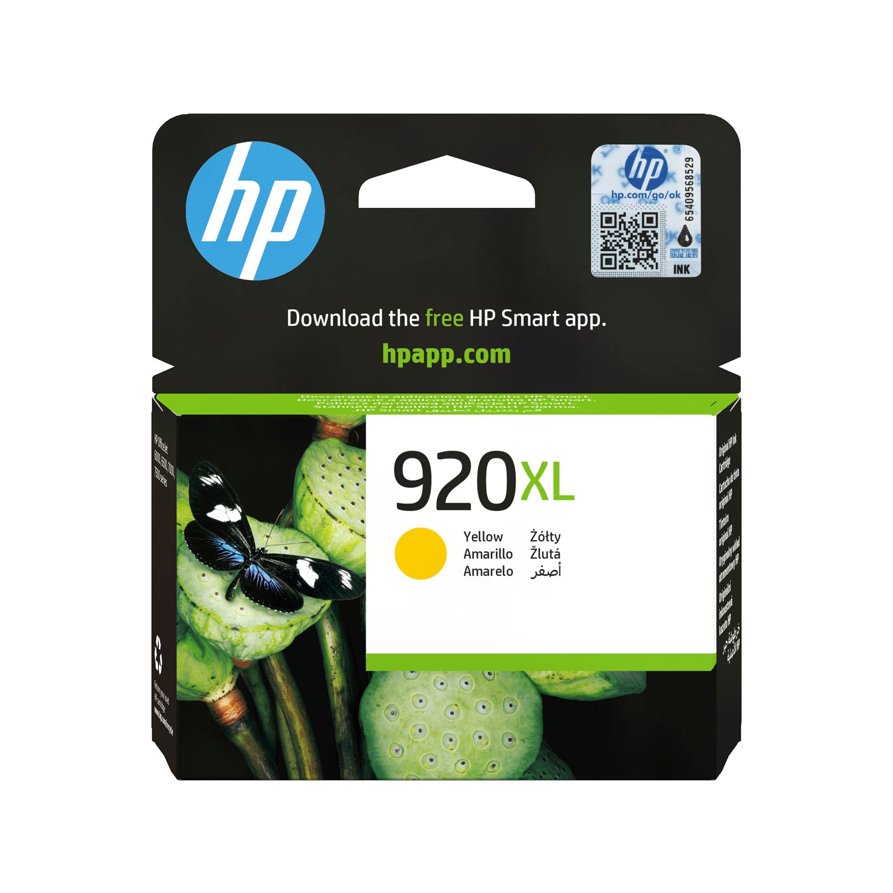 Cartucho De Tinta Original Hp Nº920 Xl Alta Capacidad/ Amarillo