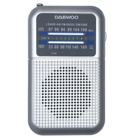 Radio Portátil Daewoo Dw1008/ Plata