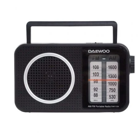Radio Portátil Daewoo Dw1124/ Negra