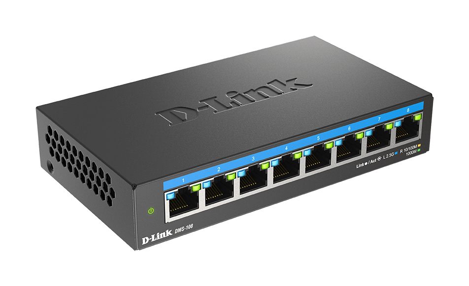 Switch D-Link Dms-108 8 Puertos/ Rj-45 10/100/1000/2.5 Gbps