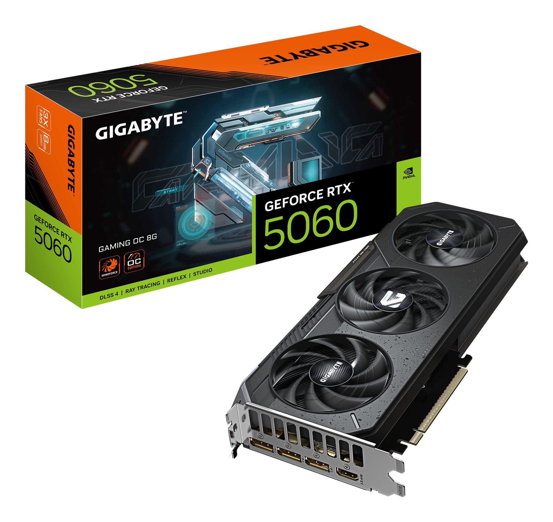Tarjeta Gráfica Gigabyte GeForce RTX 5060 Gaming Oc/ 8 GB GDDR7