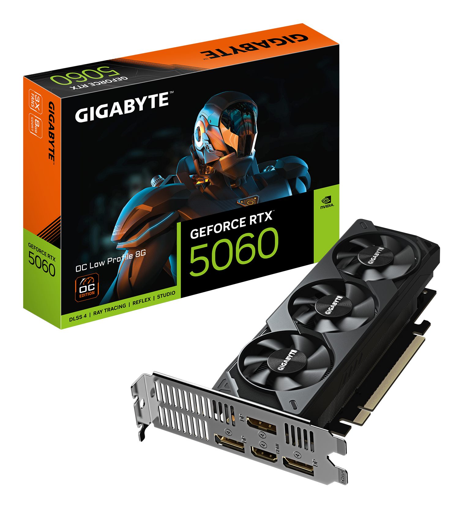 Tarjeta Gráfica Gigabyte GeForce RTX 5060 Oc Low Profile/ 8 GB GDDR7