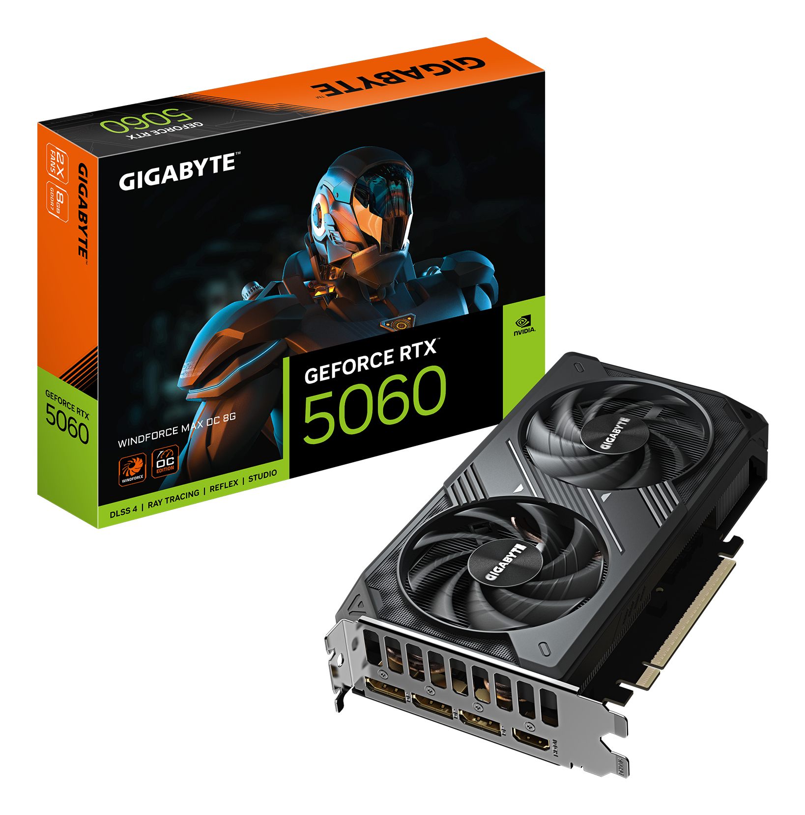 Tarjeta Gráfica Gigabyte GeForce RTX 5060 Windforce Max Oc/ 8 GB GDDR7