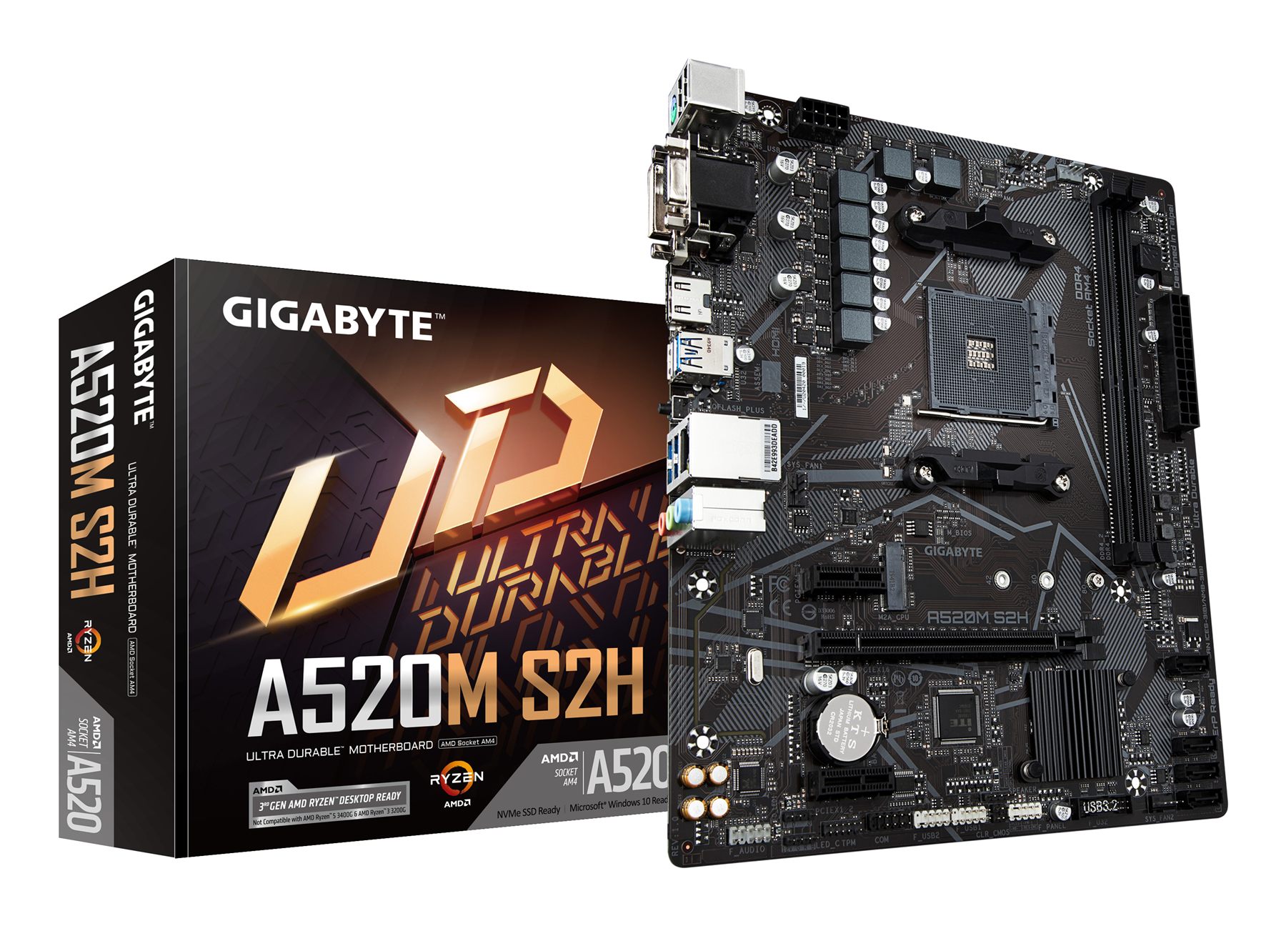 Placa Base Gigabyte A520m S2h Socket Am4/ Micro Atx