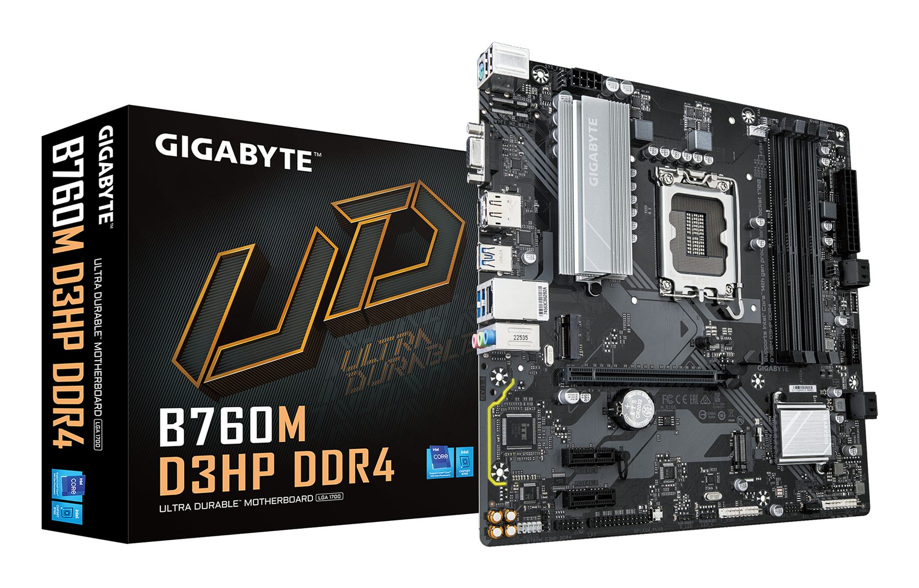 Placa Base Gigabyte B760m D3hp DDR4 Socket 1700/ DDR4/ PCIe 4.0/ Micro Atx