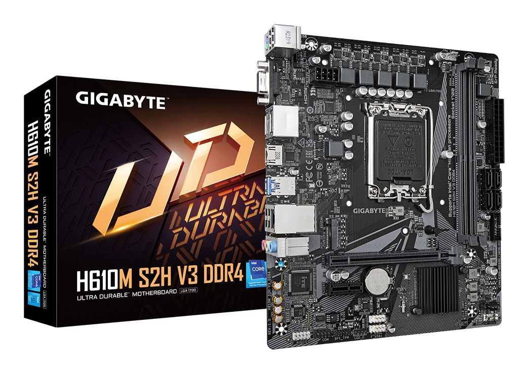 Placa Base Gigabyte H610m S2h V3 DDR4 Socket 1700/ DDR4/ PCIe 4.0/ Micro Atx