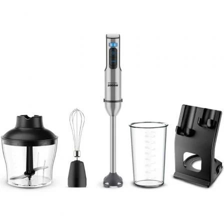Batidora De Mano Grunkel Bm-2000Set/ 2000W/ Capacidad 0.8L/ Incluye Vaso, Picadora, Varilla Y Soporte