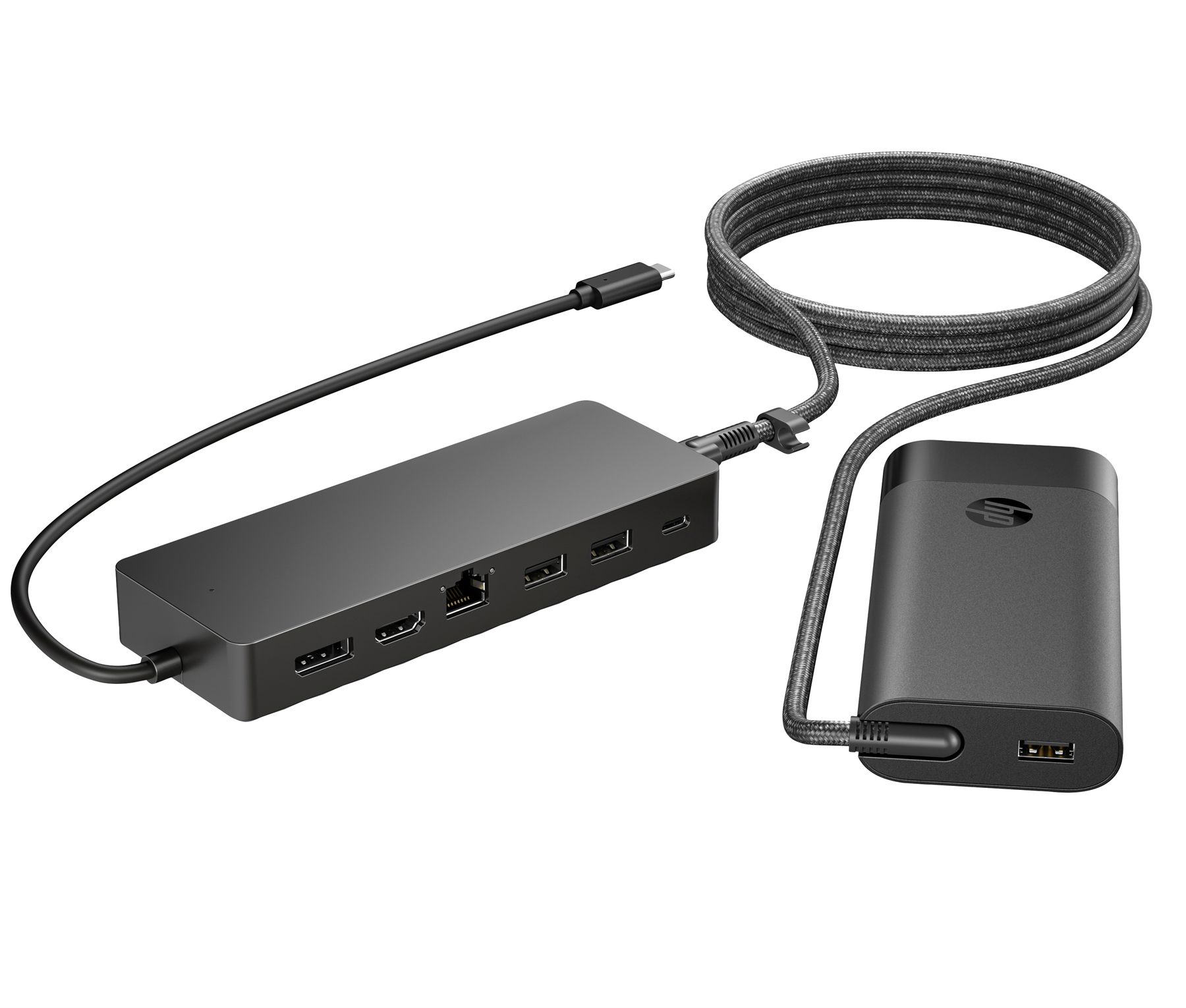 Pack Docking USB Tipo-C Y Cargador Universal Para Portátil Hp 9H0h9aa