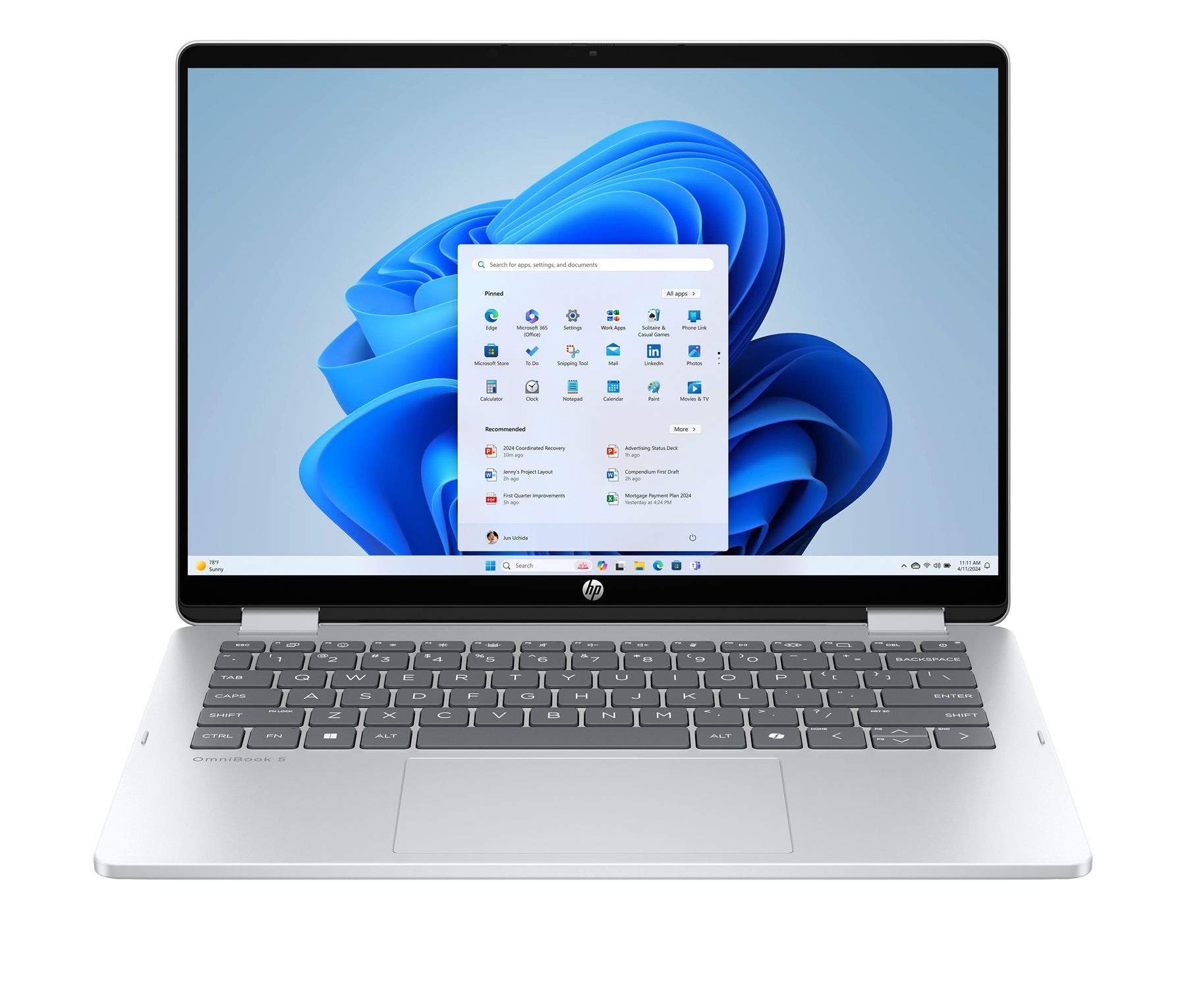 Portátil Convertible Hp Omnibook 5 Flip 14-Fp0045ns Intel Core 7-150U/ 16 GB/ 1 TB SSD/ 14" Táctil/ Win11