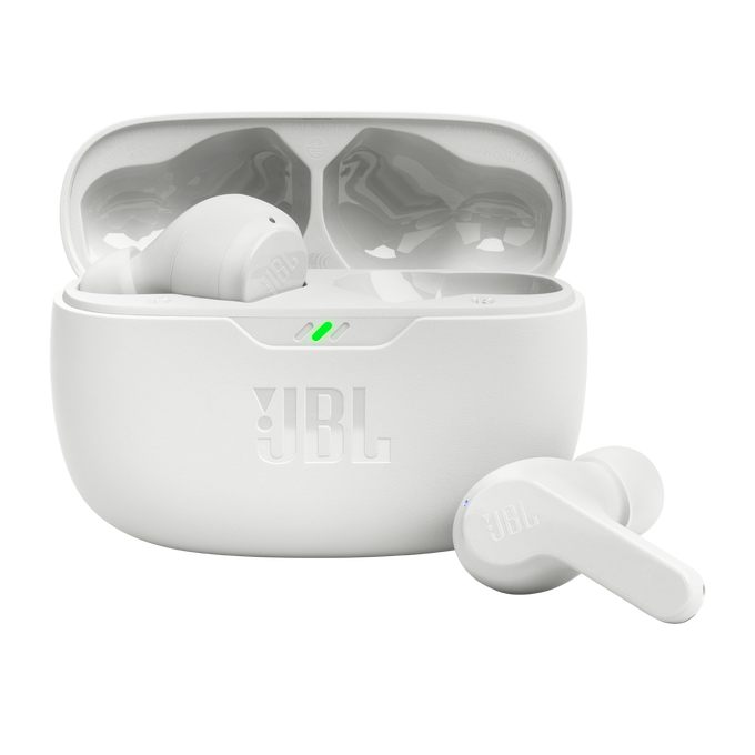 Auriculares Bluetooth Jbl Wave Beam Con Estuche De Carga/ Autonomía 8H/ Blanco