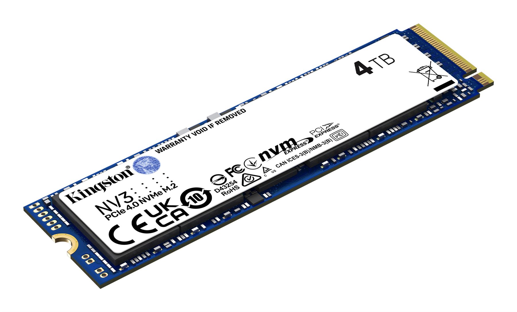 Disco SSD Kingston Nv3 4 TB/ M.2 2280 PCIe Gen4/ Full Capacity