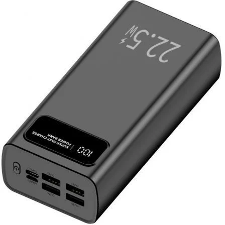 Powerbank 30000Mah Leotec Lepow30w22w/ 22.5W/ Negra