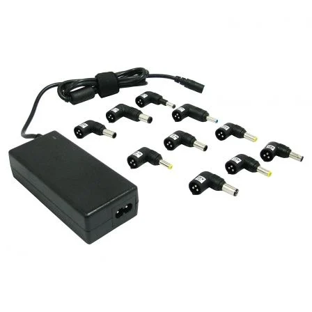 Cargador De Portátil Leotec/ 70W/ Automático/ 10 Conectores/ Voltaje 15-20V