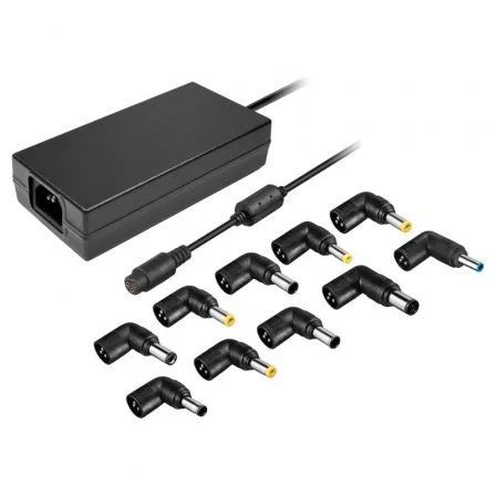 Cargador De Portátil Leotec Notebook/ 120W/ Automático/ 10 Conectores/ Voltaje 12-20V