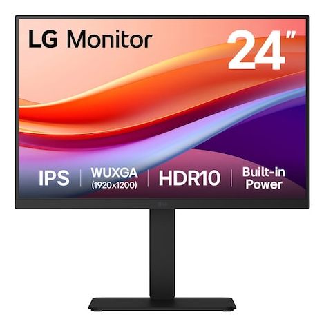 Monitor Profesional Lg 24Ba55w-B 24"/ WUXGA/ Multimedia/ Regulable En Altura/ Negro