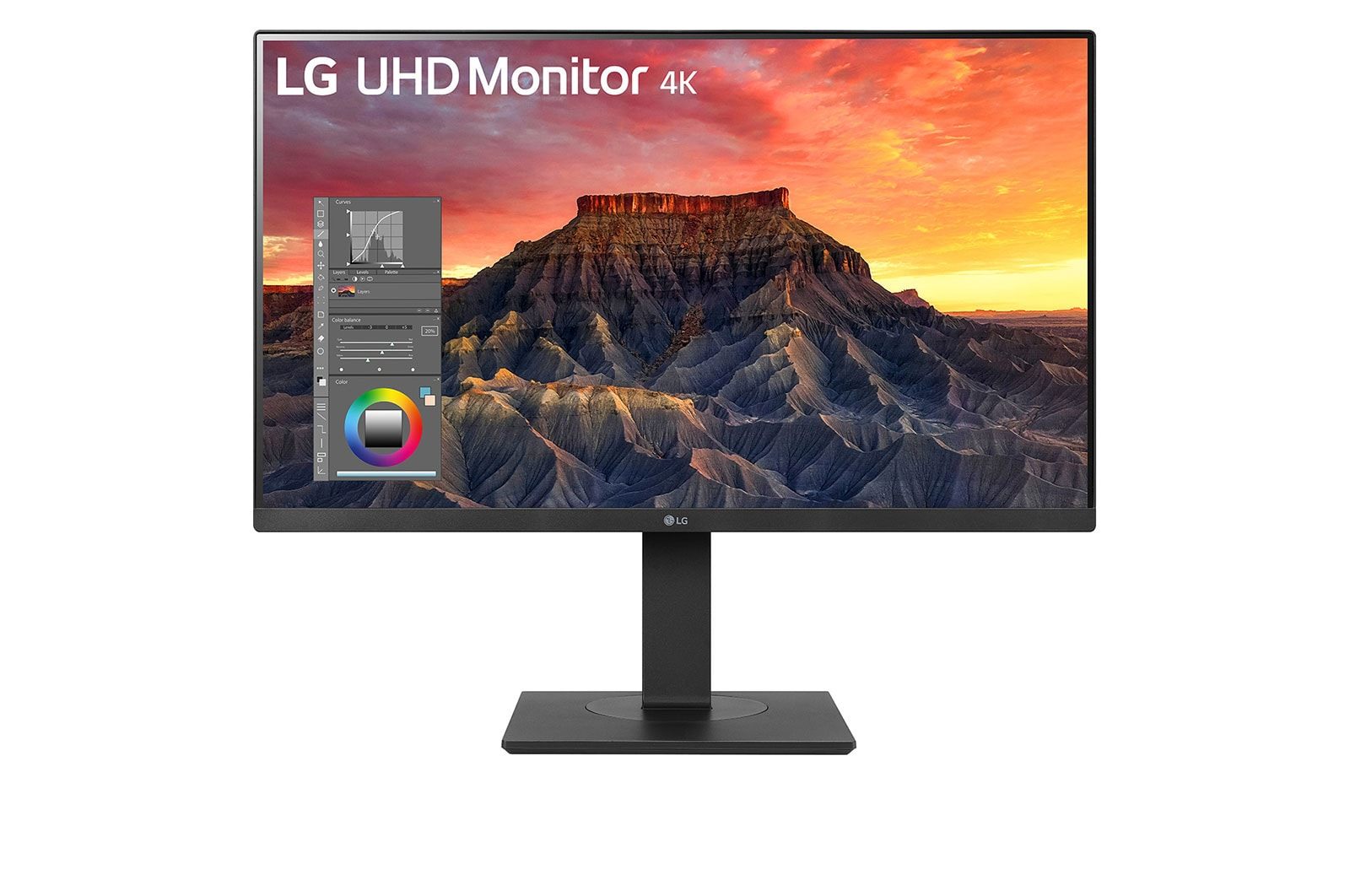 Monitor Profesional Lg 27Bq65ub-B 27"/ 4K/ Multimedia/ Regulable En Altura/ Negro