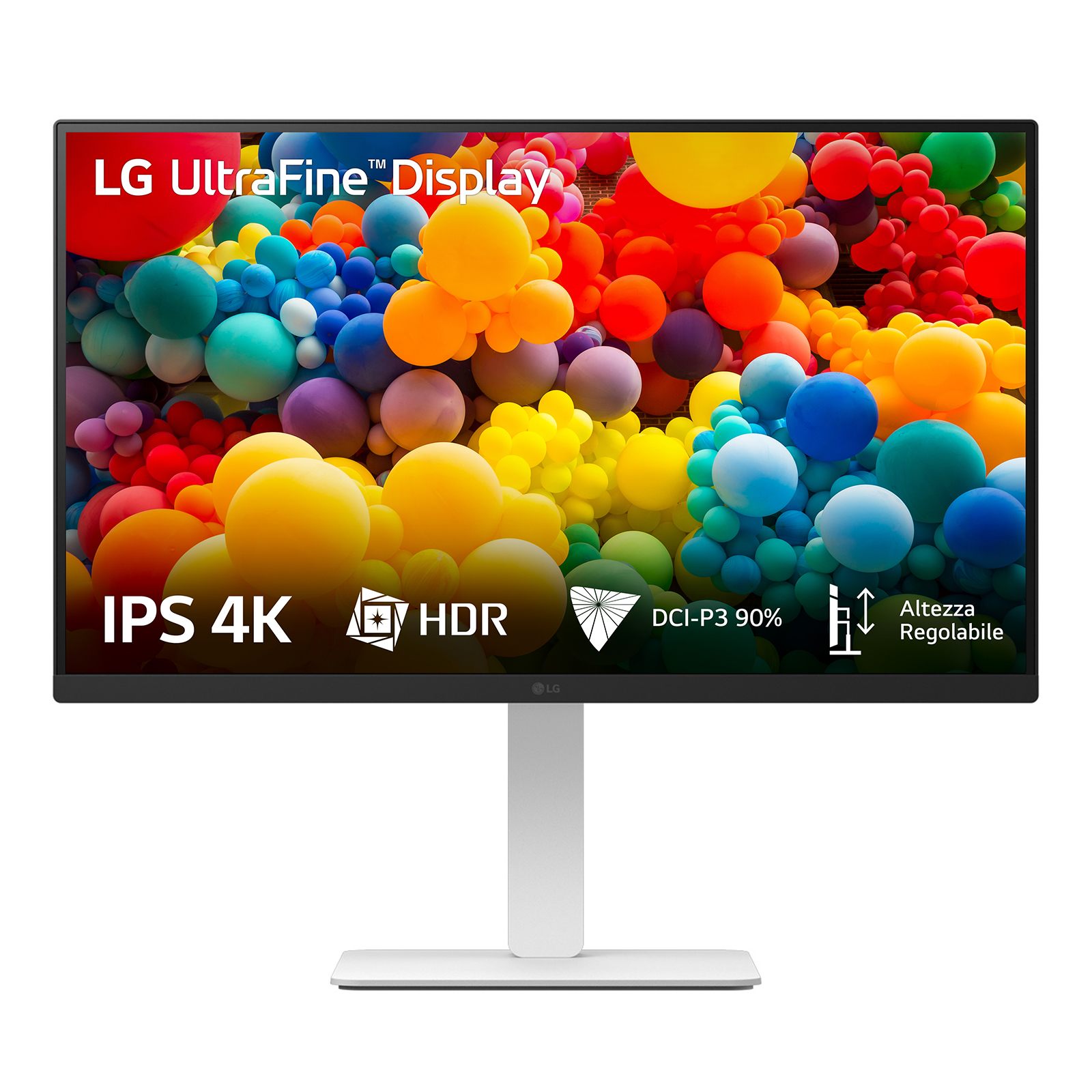 Monitor Profesional Lg Ultrafine 27Us550-W 27"/ 4K/ Regulable En Altura/ Blanco