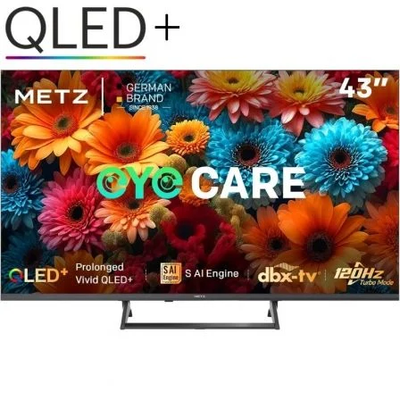 Televisor Metz Qled+ 43Mqf7500z 43"/ Ultra Hd 4K/ Smart Tv/ Wifi