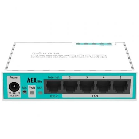 Router Mikrotik Hex Lite Rb750r2 5 Puertos/ Rj45 10/100/ Poe