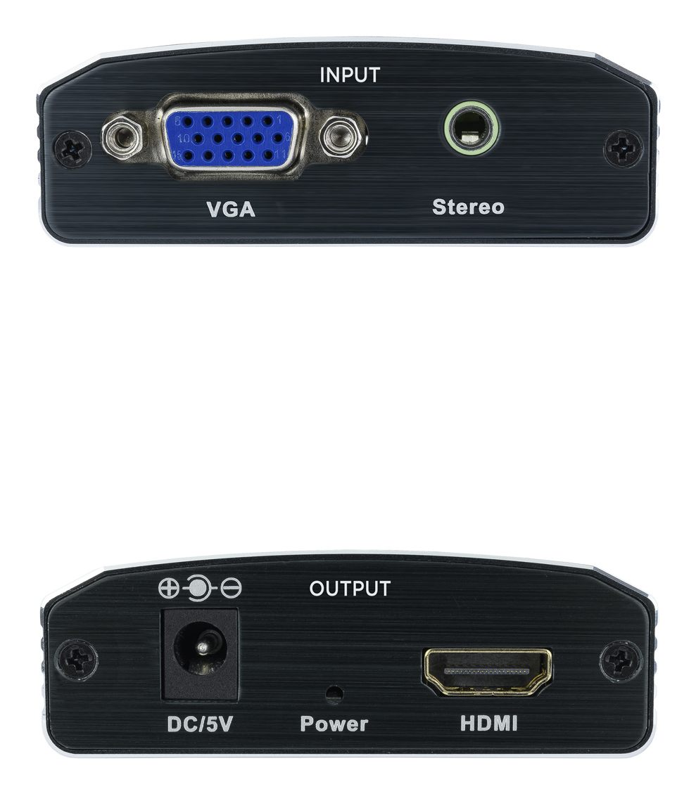 Conversor Nanocable 10.16.2101-Bk/ HDMI Hembra - Vga Hembra/ Jack 3.5 Hembra/ 15 Cm/ Negro