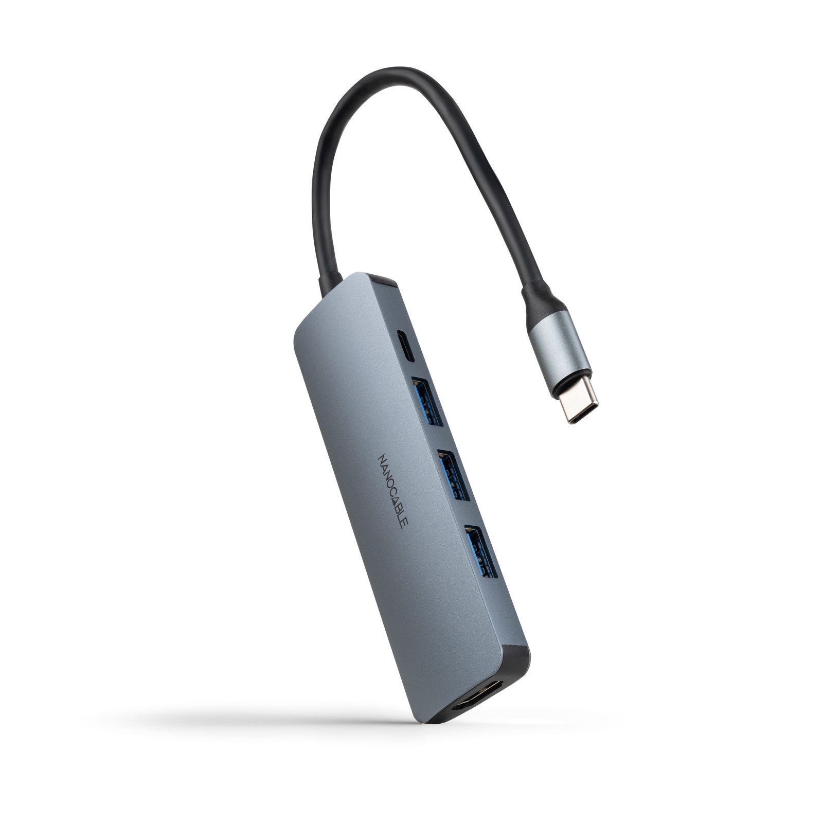 Docking Tipo-C Nanocable 10.16.4605/ 3Xusb/ 1Xhdmi 4K/ 1Xusb Tipo-C Pd/ Gris