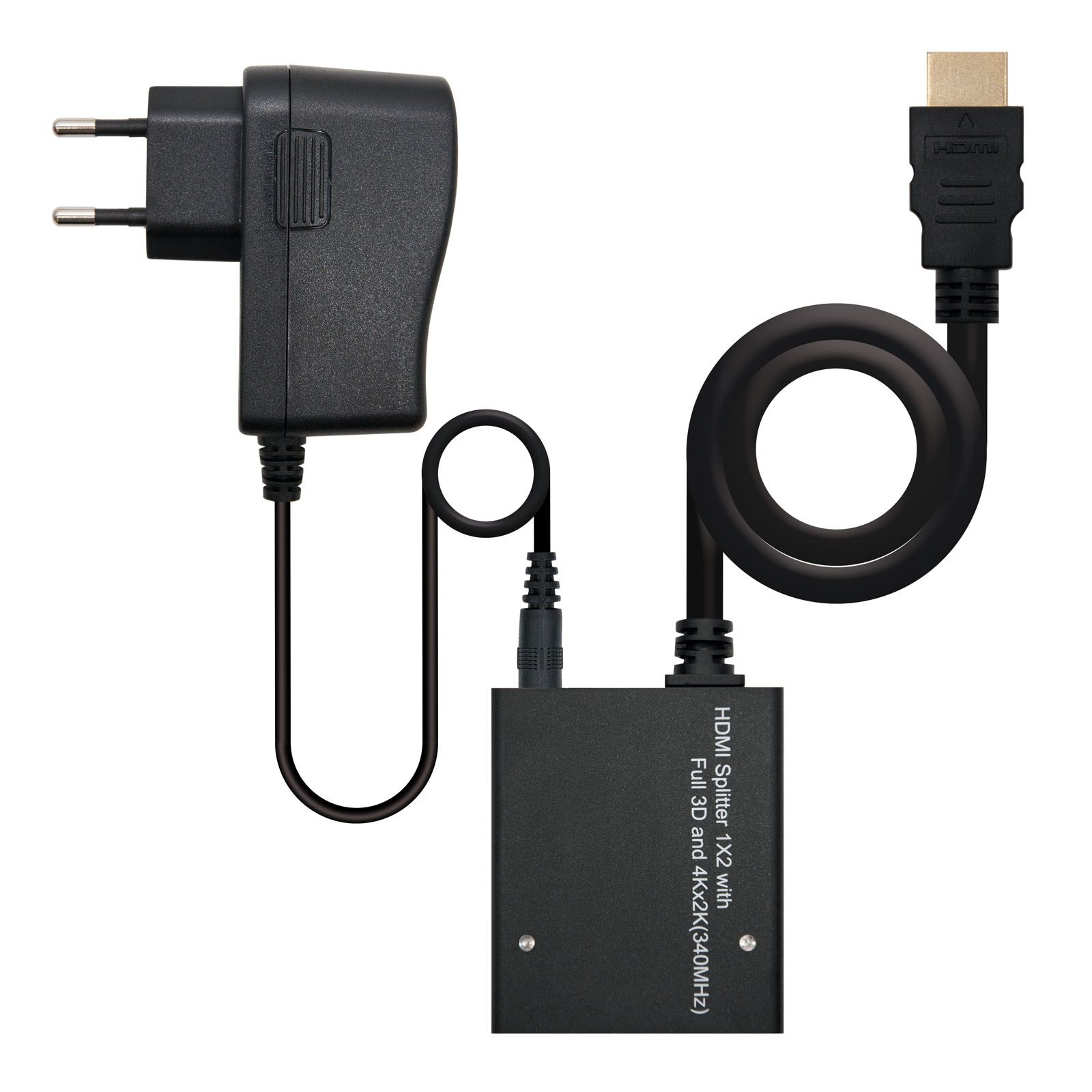 Duplicador HDMI Nanocable 10.25.3502/ HDMI Macho - 2X HDMI Hembra