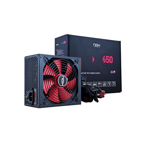 Fuente De Alimentación Nox Nx/ 650W/ Ventilador 14Cm